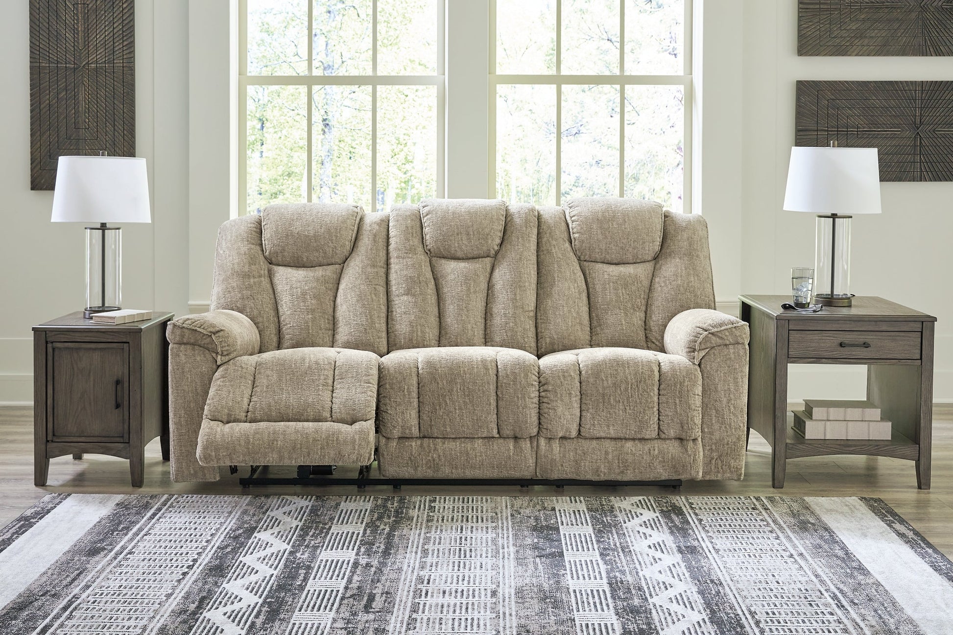 Hindmarsh PWR REC Sofa with ADJ Headrest at Towne & Country Furniture (AL) furniture, home furniture, home decor, sofa, bedding