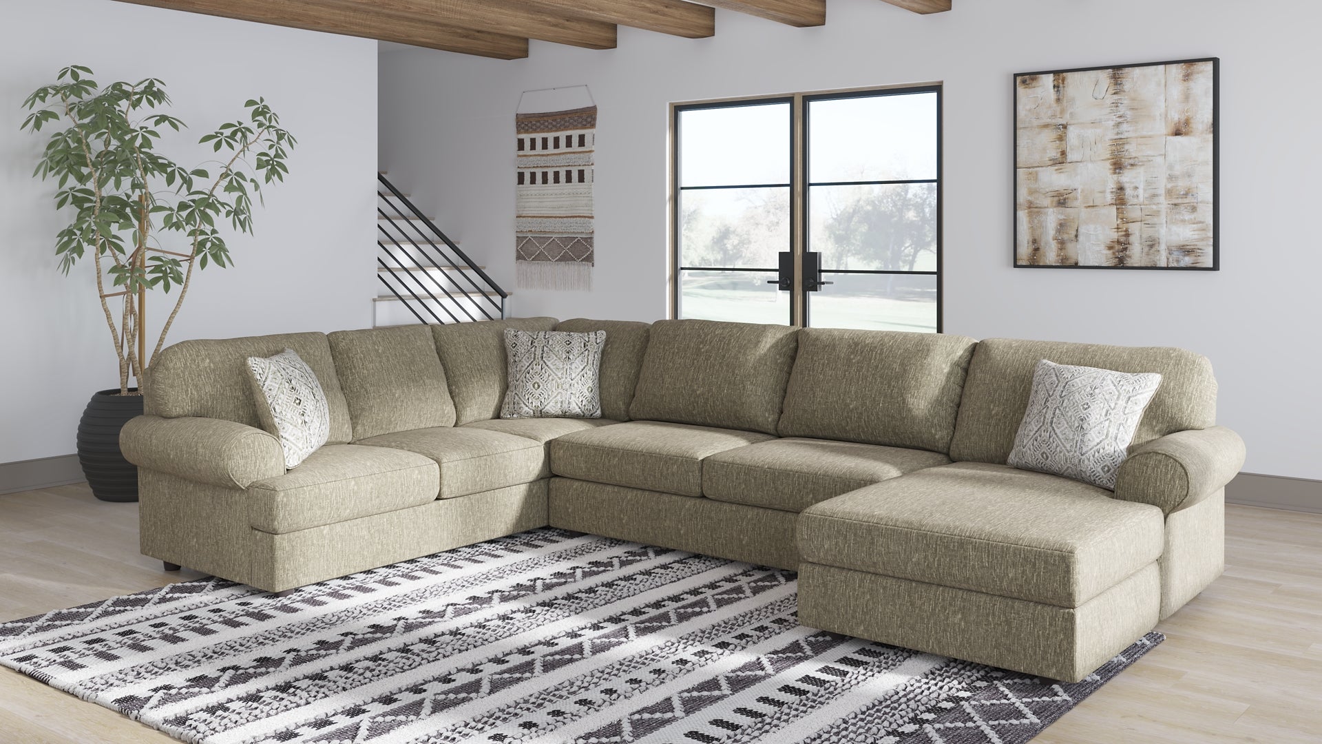 Hoylake 3-Piece Sectional with Chaise at Towne & Country Furniture (AL) furniture, home furniture, home decor, sofa, bedding