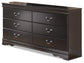 Huey Vineyard Queen Sleigh Bed with Mirrored Dresser and Nightstand at Towne & Country Furniture (AL) furniture, home furniture, home decor, sofa, bedding