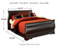 Huey Vineyard Queen Sleigh Bed with Mirrored Dresser at Towne & Country Furniture (AL) furniture, home furniture, home decor, sofa, bedding