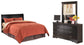 Huey Vineyard Queen Sleigh Headboard with Mirrored Dresser at Towne & Country Furniture (AL) furniture, home furniture, home decor, sofa, bedding