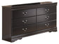 Huey Vineyard Six Drawer Dresser at Towne & Country Furniture (AL) furniture, home furniture, home decor, sofa, bedding