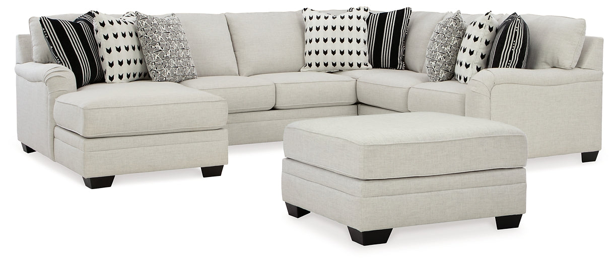 Huntsworth 4-Piece Sectional with Ottoman at Towne & Country Furniture (AL) furniture, home furniture, home decor, sofa, bedding