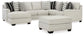Huntsworth 4-Piece Sectional with Ottoman at Towne & Country Furniture (AL) furniture, home furniture, home decor, sofa, bedding