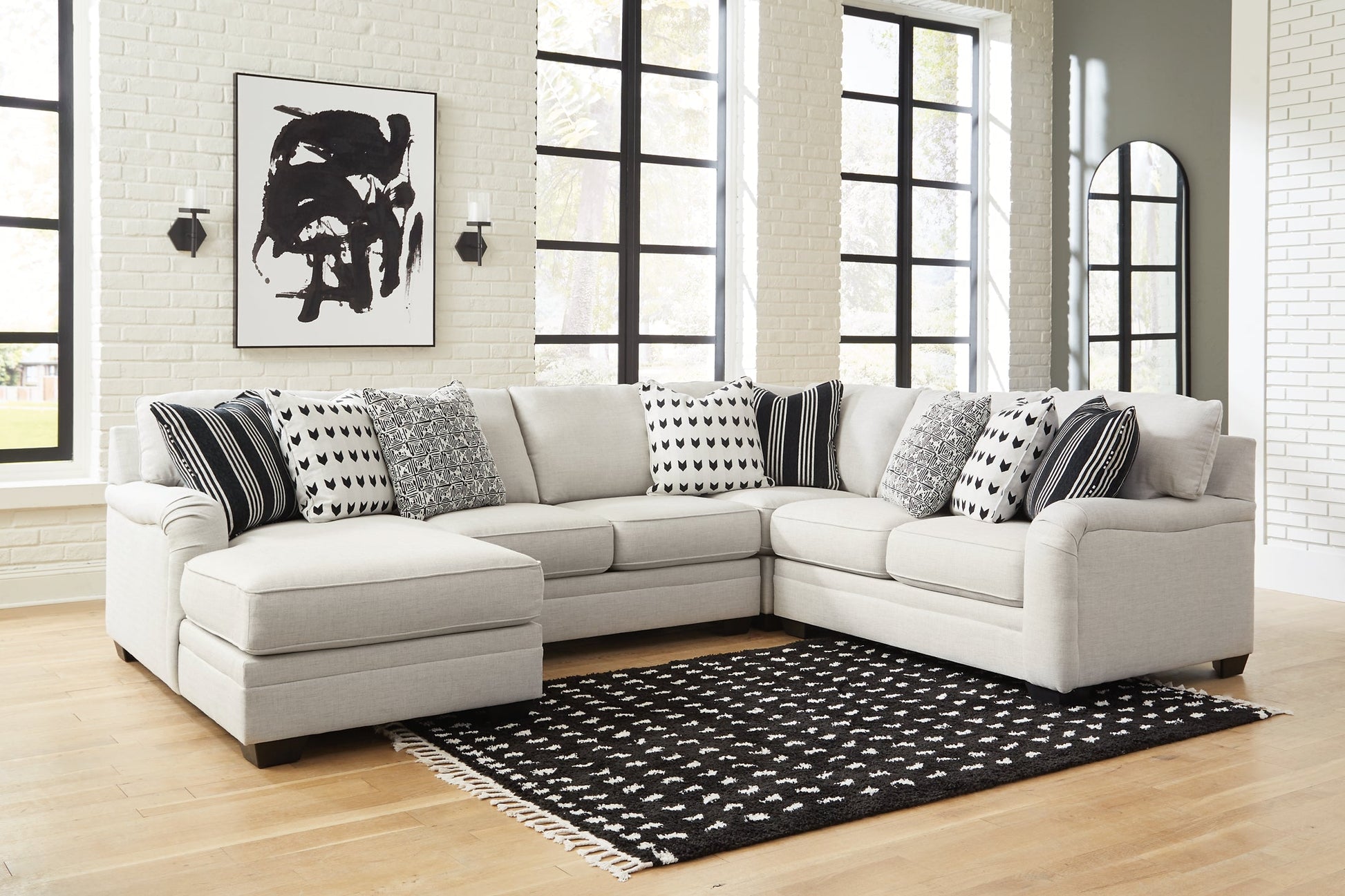 Huntsworth 4-Piece Sectional with Ottoman at Towne & Country Furniture (AL) furniture, home furniture, home decor, sofa, bedding