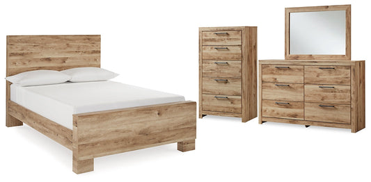 Hyanna Full Panel Bed with Mirrored Dresser and Chest at Towne & Country Furniture (AL) furniture, home furniture, home decor, sofa, bedding