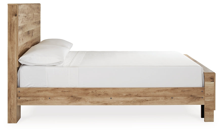 Hyanna Full Panel Bed with Mirrored Dresser at Towne & Country Furniture (AL) furniture, home furniture, home decor, sofa, bedding