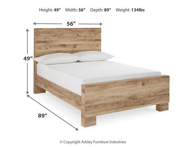 Hyanna Full Panel Bed with Mirrored Dresser at Towne & Country Furniture (AL) furniture, home furniture, home decor, sofa, bedding