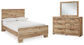 Hyanna Full Panel Bed with Mirrored Dresser at Towne & Country Furniture (AL) furniture, home furniture, home decor, sofa, bedding
