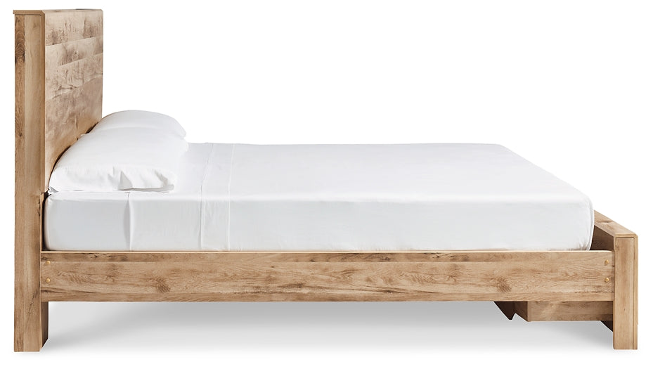 Hyanna King Panel Storage Bed with Mirrored Dresser at Towne & Country Furniture (AL) furniture, home furniture, home decor, sofa, bedding