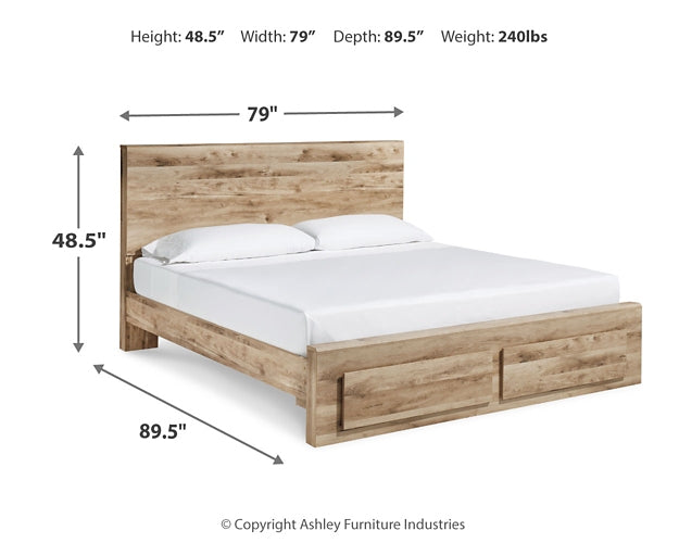 Hyanna King Panel Storage Bed with Mirrored Dresser at Towne & Country Furniture (AL) furniture, home furniture, home decor, sofa, bedding