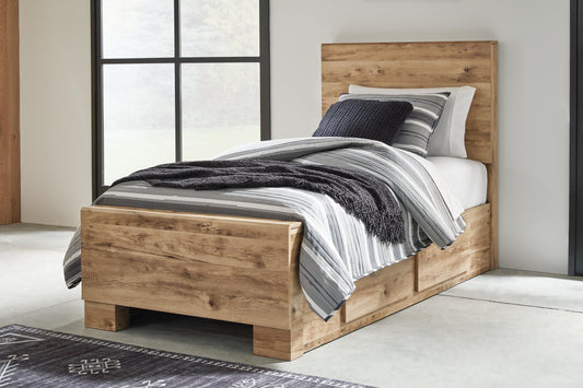 Hyanna  Panel Bed With 1 Side Storage at Towne & Country Furniture (AL) furniture, home furniture, home decor, sofa, bedding