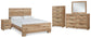 Hyanna Queen Panel Bed with Mirrored Dresser, Chest and Nightstand at Towne & Country Furniture (AL) furniture, home furniture, home decor, sofa, bedding