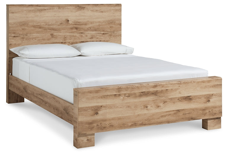 Hyanna Queen Panel Bed with Mirrored Dresser, Chest and Nightstand at Towne & Country Furniture (AL) furniture, home furniture, home decor, sofa, bedding