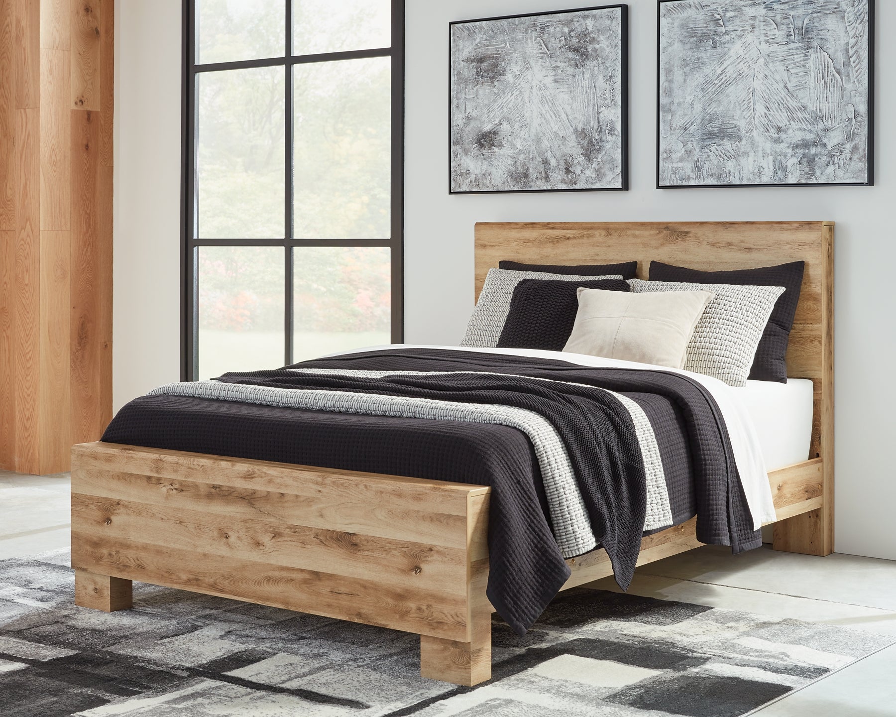 Hyanna Queen Panel Bed with Mirrored Dresser, Chest and Nightstand at Towne & Country Furniture (AL) furniture, home furniture, home decor, sofa, bedding