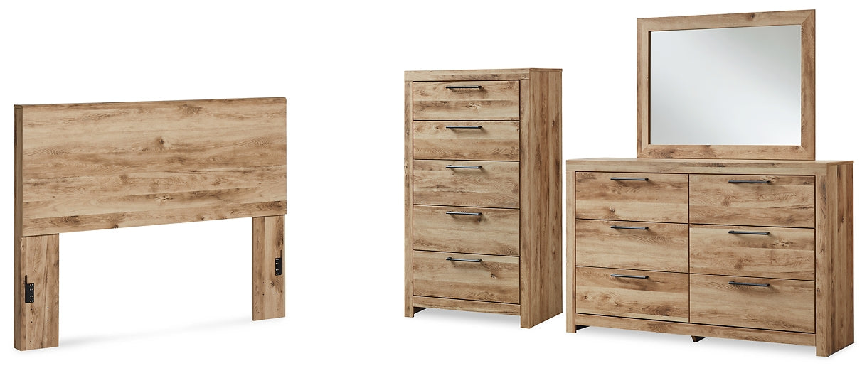 Hyanna Queen Panel Headboard with Mirrored Dresser and Chest at Towne & Country Furniture (AL) furniture, home furniture, home decor, sofa, bedding