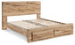 Hyanna Queen Panel Storage Bed with Mirrored Dresser, Chest and 2 Nightstands at Towne & Country Furniture (AL) furniture, home furniture, home decor, sofa, bedding