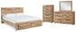 Hyanna Queen Panel Storage Bed with Mirrored Dresser and Chest at Towne & Country Furniture (AL) furniture, home furniture, home decor, sofa, bedding