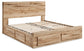 Hyanna Queen Panel Storage Bed with Mirrored Dresser and Chest at Towne & Country Furniture (AL) furniture, home furniture, home decor, sofa, bedding
