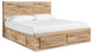 Hyanna Queen Panel Storage Bed with Mirrored Dresser and Chest at Towne & Country Furniture (AL) furniture, home furniture, home decor, sofa, bedding
