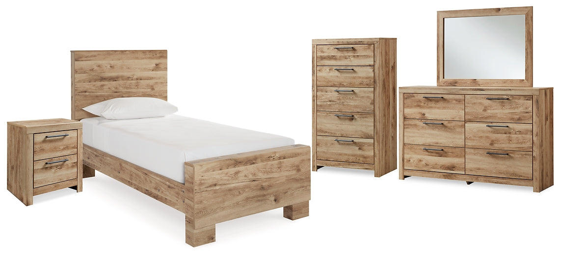 Hyanna Twin Panel Bed with Mirrored Dresser, Chest and Nightstand at Towne & Country Furniture (AL) furniture, home furniture, home decor, sofa, bedding