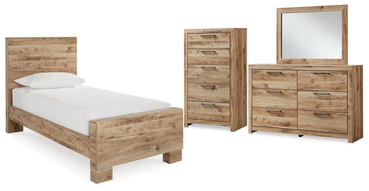 Hyanna Twin Panel Bed with Mirrored Dresser and Chest at Towne & Country Furniture (AL) furniture, home furniture, home decor, sofa, bedding