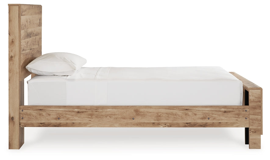 Hyanna Twin Panel Bed with Mirrored Dresser at Towne & Country Furniture (AL) furniture, home furniture, home decor, sofa, bedding