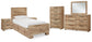 Hyanna Twin Panel Bed with Storage with Mirrored Dresser, Chest and 2 Nightstands at Towne & Country Furniture (AL) furniture, home furniture, home decor, sofa, bedding