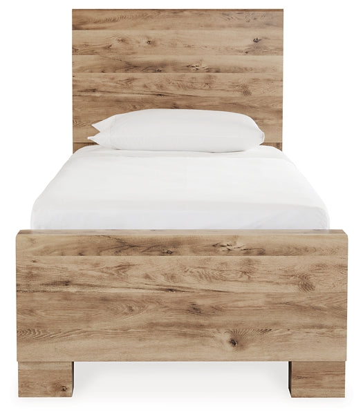 Hyanna Twin Panel Bed with Storage with Mirrored Dresser and Chest at Towne & Country Furniture (AL) furniture, home furniture, home decor, sofa, bedding