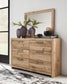 Hyanna Twin Panel Bed with Storage with Mirrored Dresser and Chest at Towne & Country Furniture (AL) furniture, home furniture, home decor, sofa, bedding
