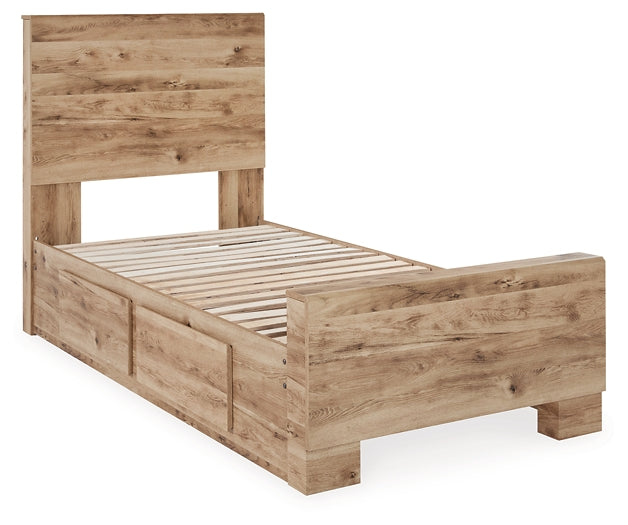 Hyanna Twin Panel Bed with Storage with Mirrored Dresser and Chest at Towne & Country Furniture (AL) furniture, home furniture, home decor, sofa, bedding