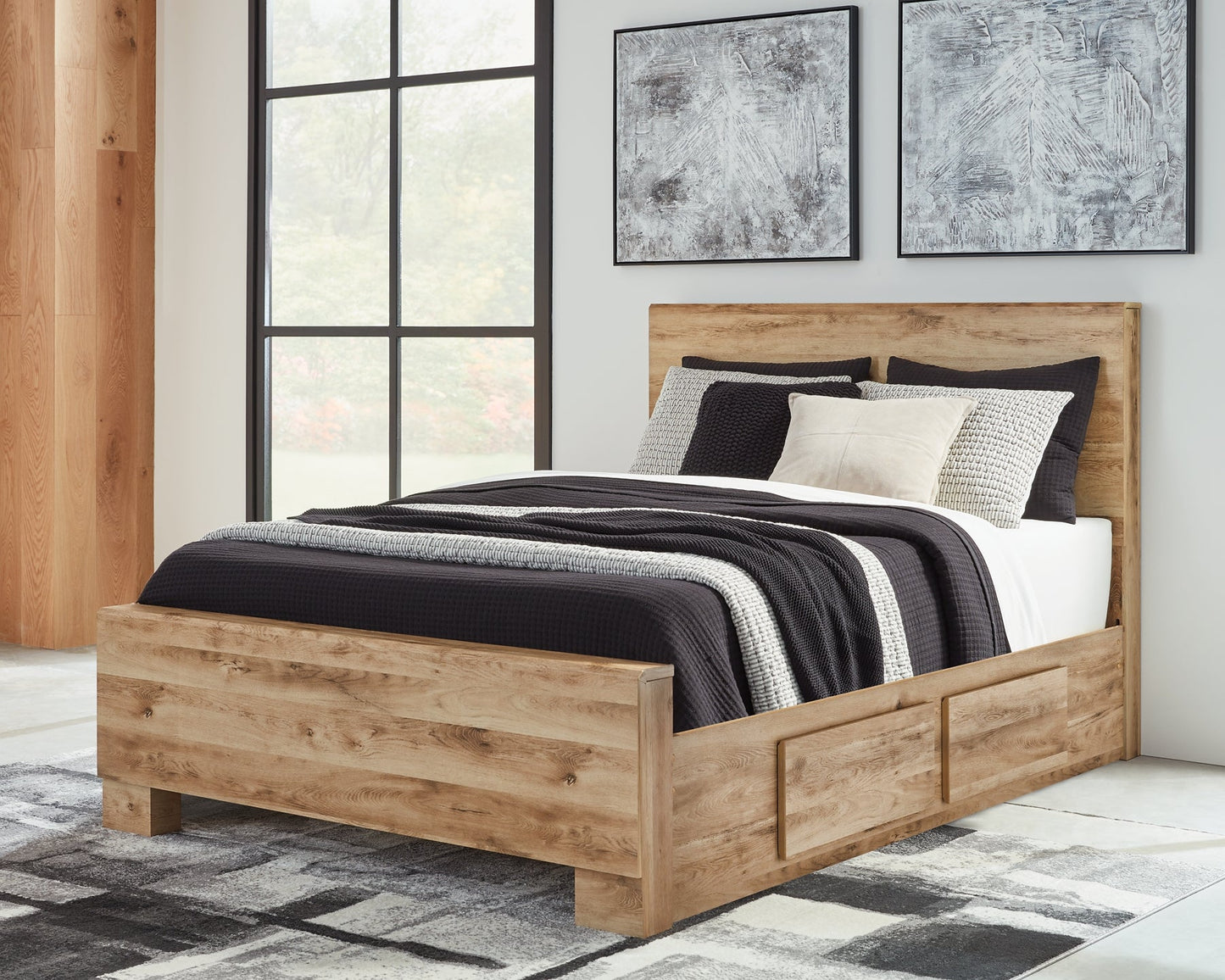 Hyanna Twin Panel Bed with Storage with Mirrored Dresser at Towne & Country Furniture (AL) furniture, home furniture, home decor, sofa, bedding