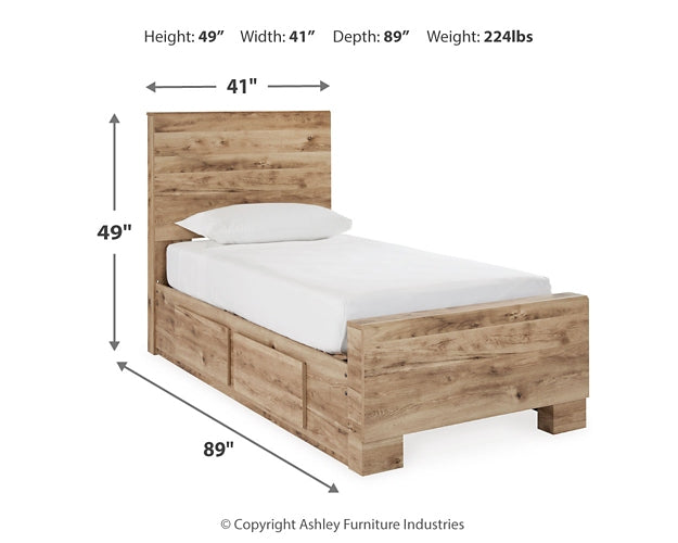 Hyanna Twin Panel Bed with Storage with Mirrored Dresser at Towne & Country Furniture (AL) furniture, home furniture, home decor, sofa, bedding