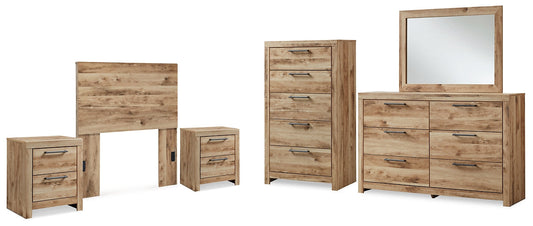 Hyanna Twin Panel Headboard with Mirrored Dresser, Chest and 2 Nightstands at Towne & Country Furniture (AL) furniture, home furniture, home decor, sofa, bedding