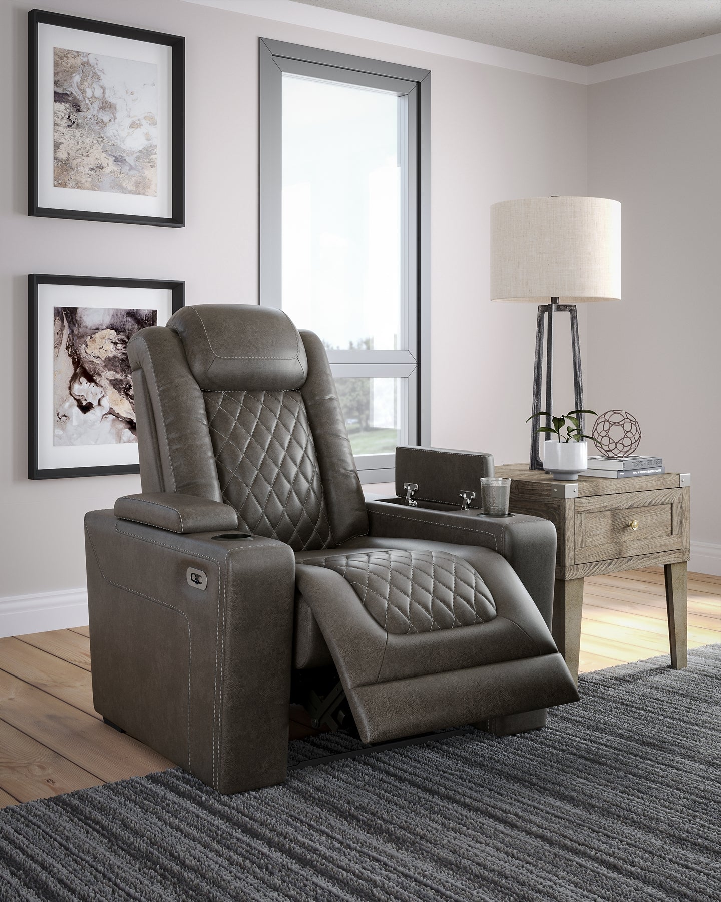 HyllMont PWR Recliner/ADJ Headrest at Towne & Country Furniture (AL) furniture, home furniture, home decor, sofa, bedding