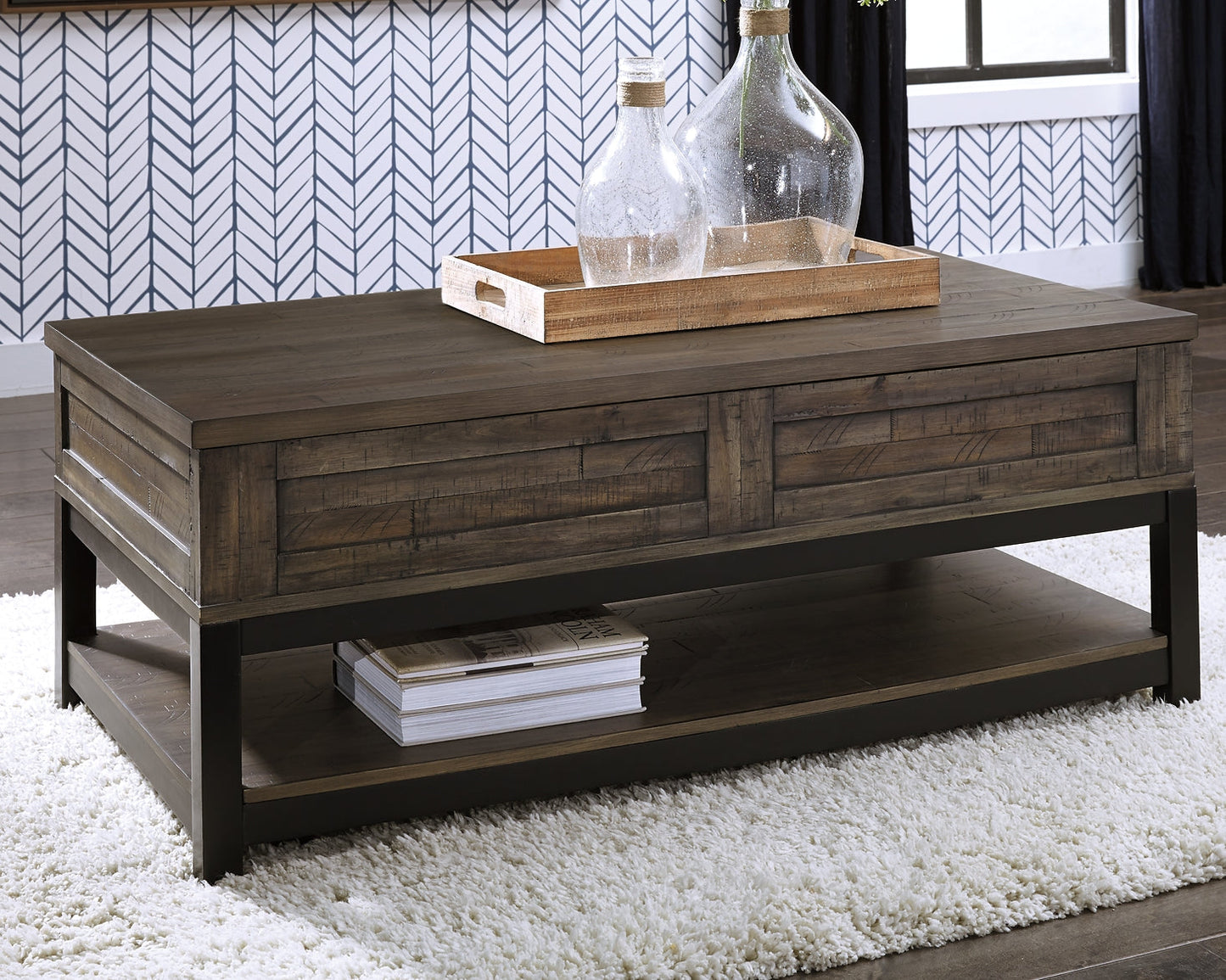 Johurst Coffee Table with 2 End Tables at Towne & Country Furniture (AL) furniture, home furniture, home decor, sofa, bedding