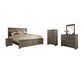 Juararo California King Panel Bed with Mirrored Dresser, Chest and Nightstand at Towne & Country Furniture (AL) furniture, home furniture, home decor, sofa, bedding