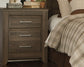 Juararo California King Panel Bed with Mirrored Dresser, Chest and Nightstand at Towne & Country Furniture (AL) furniture, home furniture, home decor, sofa, bedding