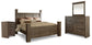Juararo King Poster Bed with Mirrored Dresser and Nightstand at Towne & Country Furniture (AL) furniture, home furniture, home decor, sofa, bedding