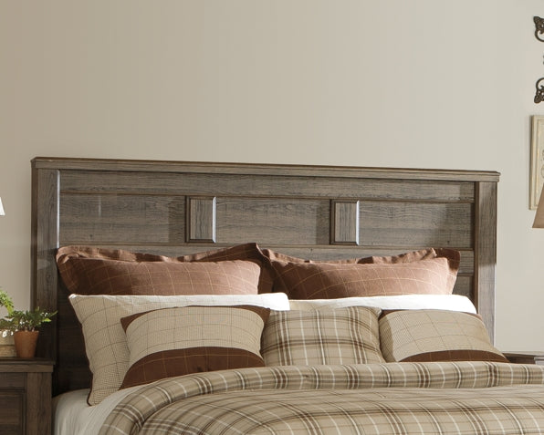 Juararo Queen Panel Headboard with Mirrored Dresser, Chest and Nightstand at Towne & Country Furniture (AL) furniture, home furniture, home decor, sofa, bedding