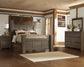 Juararo Queen Poster Headboard with Mirrored Dresser and Nightstand at Towne & Country Furniture (AL) furniture, home furniture, home decor, sofa, bedding