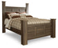 Juararo Queen Poster Headboard with Mirrored Dresser and Nightstand at Towne & Country Furniture (AL) furniture, home furniture, home decor, sofa, bedding