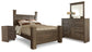 Juararo Queen Poster Headboard with Mirrored Dresser and Nightstand at Towne & Country Furniture (AL) furniture, home furniture, home decor, sofa, bedding