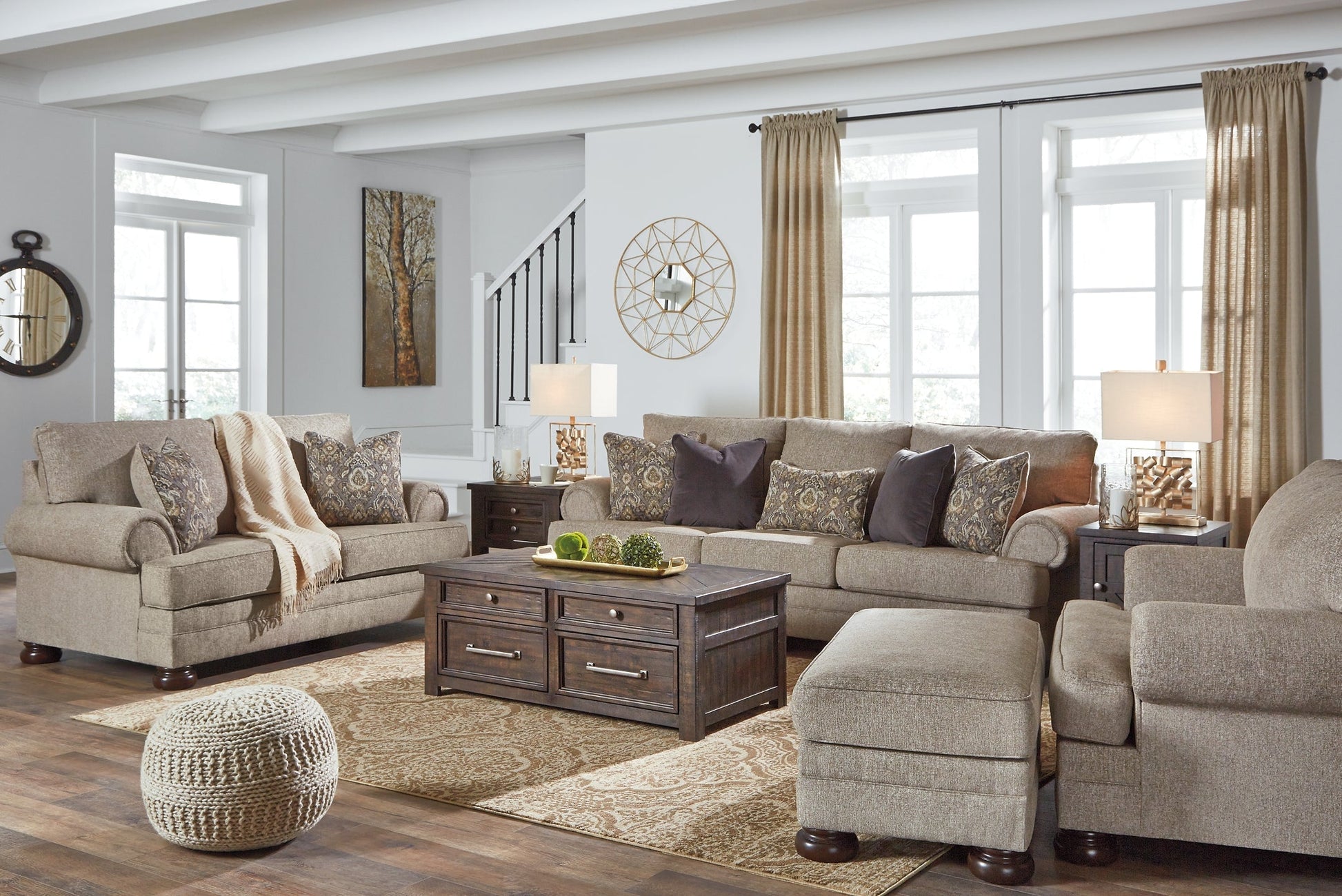 Kananwood Sofa, Loveseat, Chair and Ottoman at Towne & Country Furniture (AL) furniture, home furniture, home decor, sofa, bedding