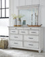 Kanwyn Dresser and Mirror at Towne & Country Furniture (AL) furniture, home furniture, home decor, sofa, bedding