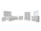 Kanwyn Queen Panel Bed with Mirrored Dresser, Chest and 2 Nightstands at Towne & Country Furniture (AL) furniture, home furniture, home decor, sofa, bedding