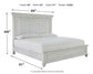 Kanwyn Queen Panel Bed with Mirrored Dresser, Chest and 2 Nightstands at Towne & Country Furniture (AL) furniture, home furniture, home decor, sofa, bedding