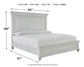 Kanwyn Queen Panel Bed with Mirrored Dresser and 2 Nightstands at Towne & Country Furniture (AL) furniture, home furniture, home decor, sofa, bedding