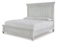 Kanwyn Queen Panel Bed with Mirrored Dresser and 2 Nightstands at Towne & Country Furniture (AL) furniture, home furniture, home decor, sofa, bedding