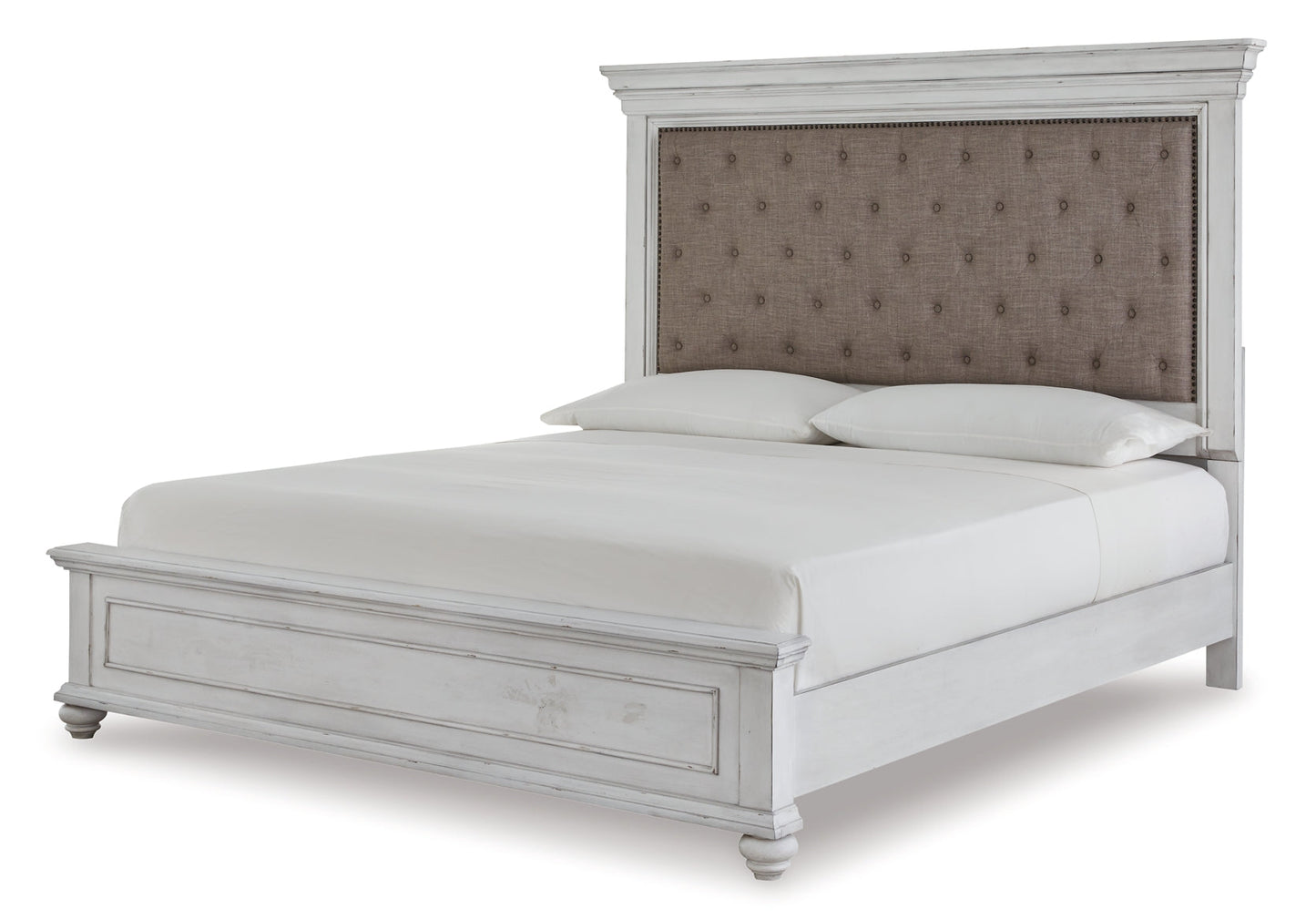 Kanwyn Queen Panel Bed with Mirrored Dresser and Chest at Towne & Country Furniture (AL) furniture, home furniture, home decor, sofa, bedding